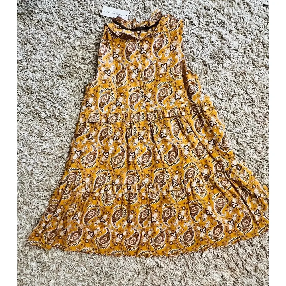 NWT❤️Janie and Jack Paisley Ruffle Tiered Dress sz12